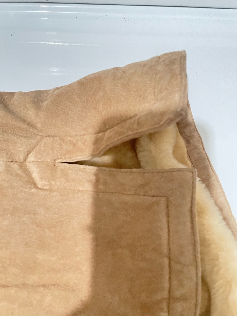 St. John's Bay Washable Suede Faux Fur Lined Hooded Jacket - Picture 9 of 9